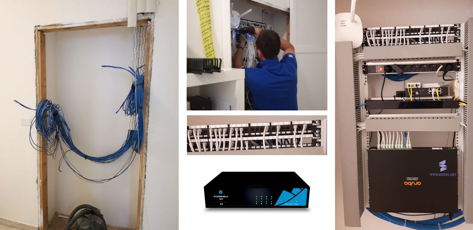 Realizzazione armadio di rete aziendale e rete wireless in Ufficio Service a Sondrio